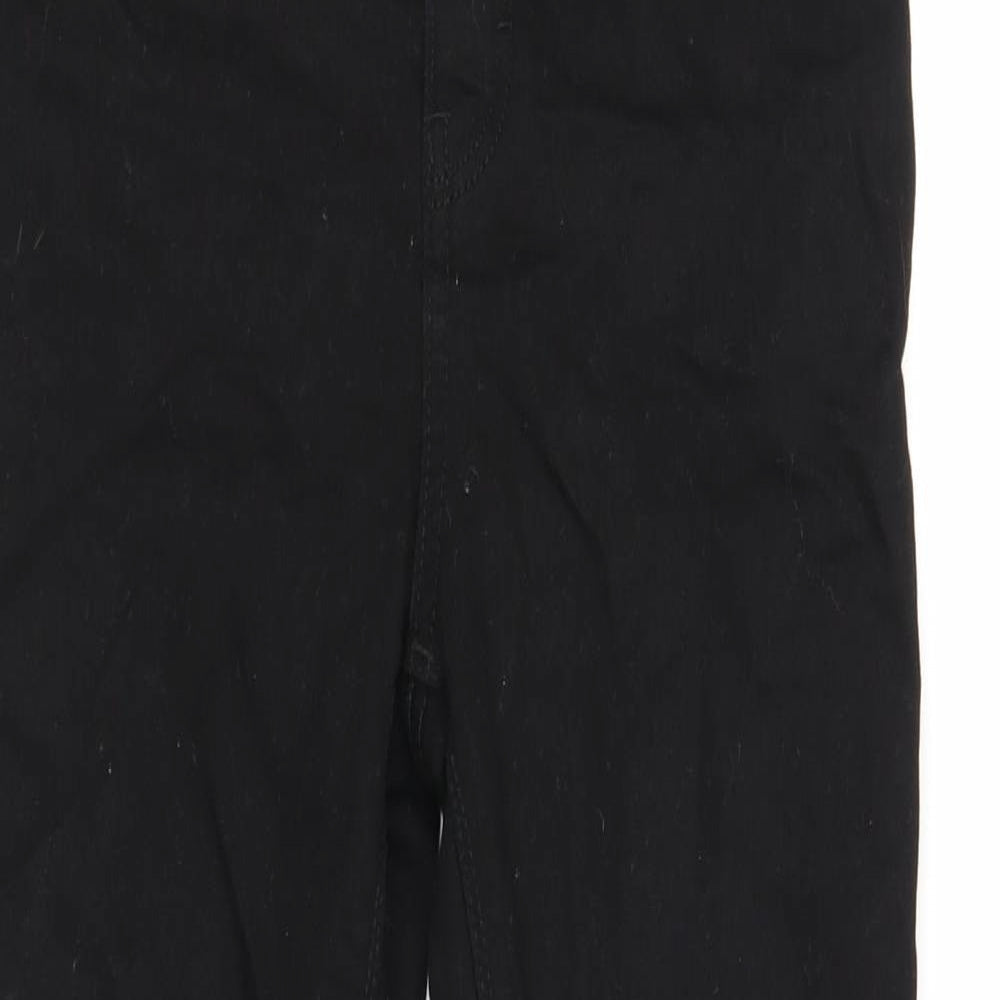 Denim & Co. Womens Black Cotton Skinny Jeans Size 12 Regular Zip