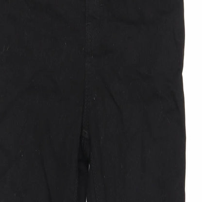 Denim & Co. Womens Black Cotton Skinny Jeans Size 12 Regular Zip