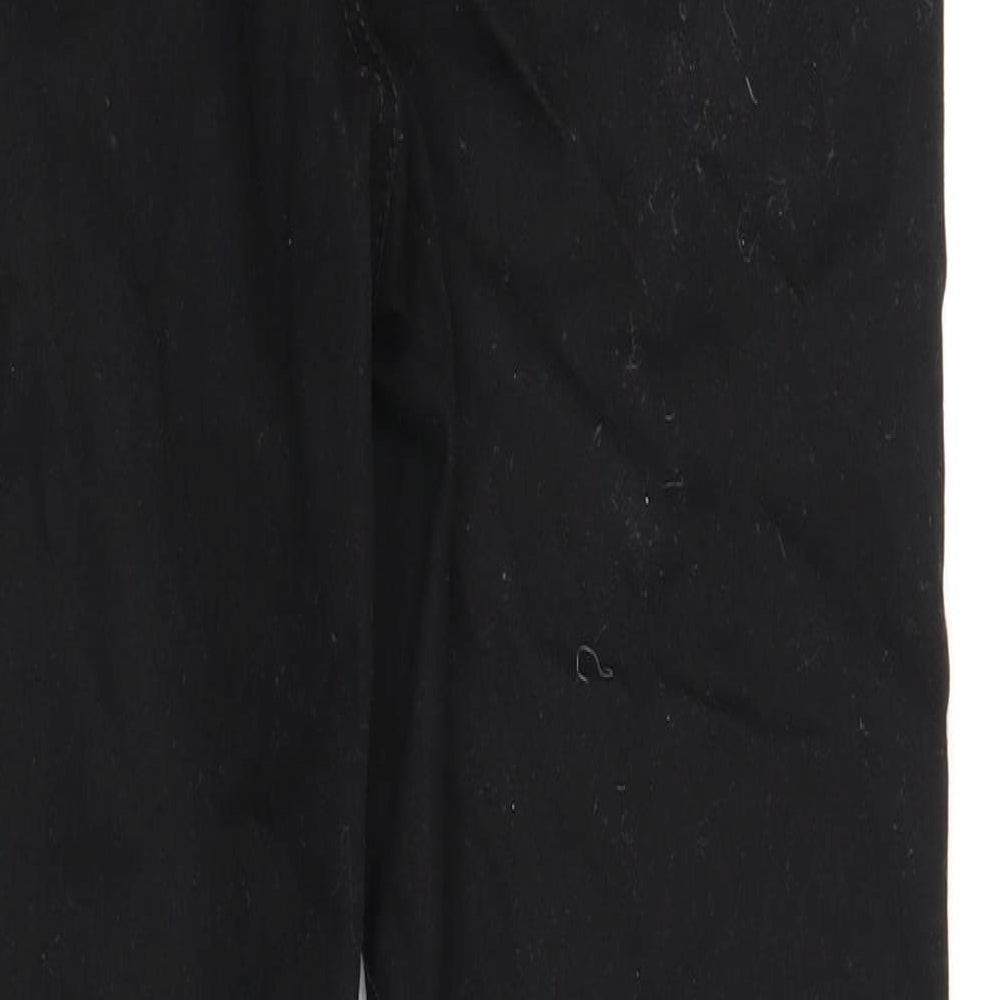 Denim & Co. Womens Black Cotton Skinny Jeans Size 12 Regular Zip