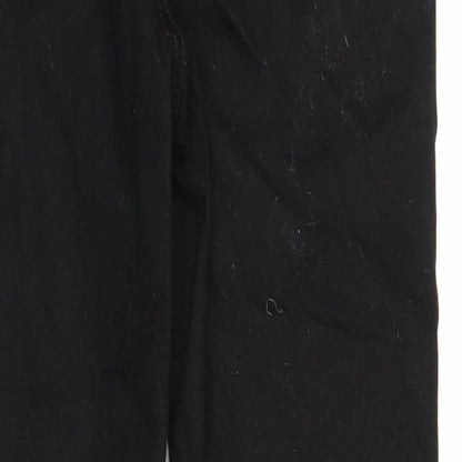 Denim & Co. Womens Black Cotton Skinny Jeans Size 12 Regular Zip