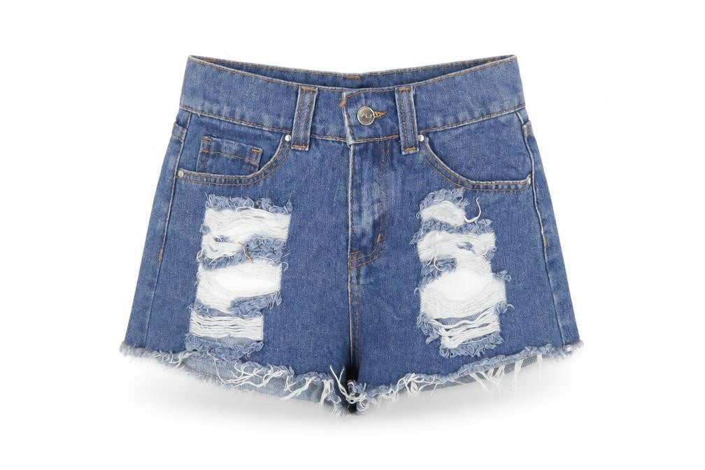 Womens UK Size 4 PRETTYLITTLETHING Regular Fit Cut-Off Shorts