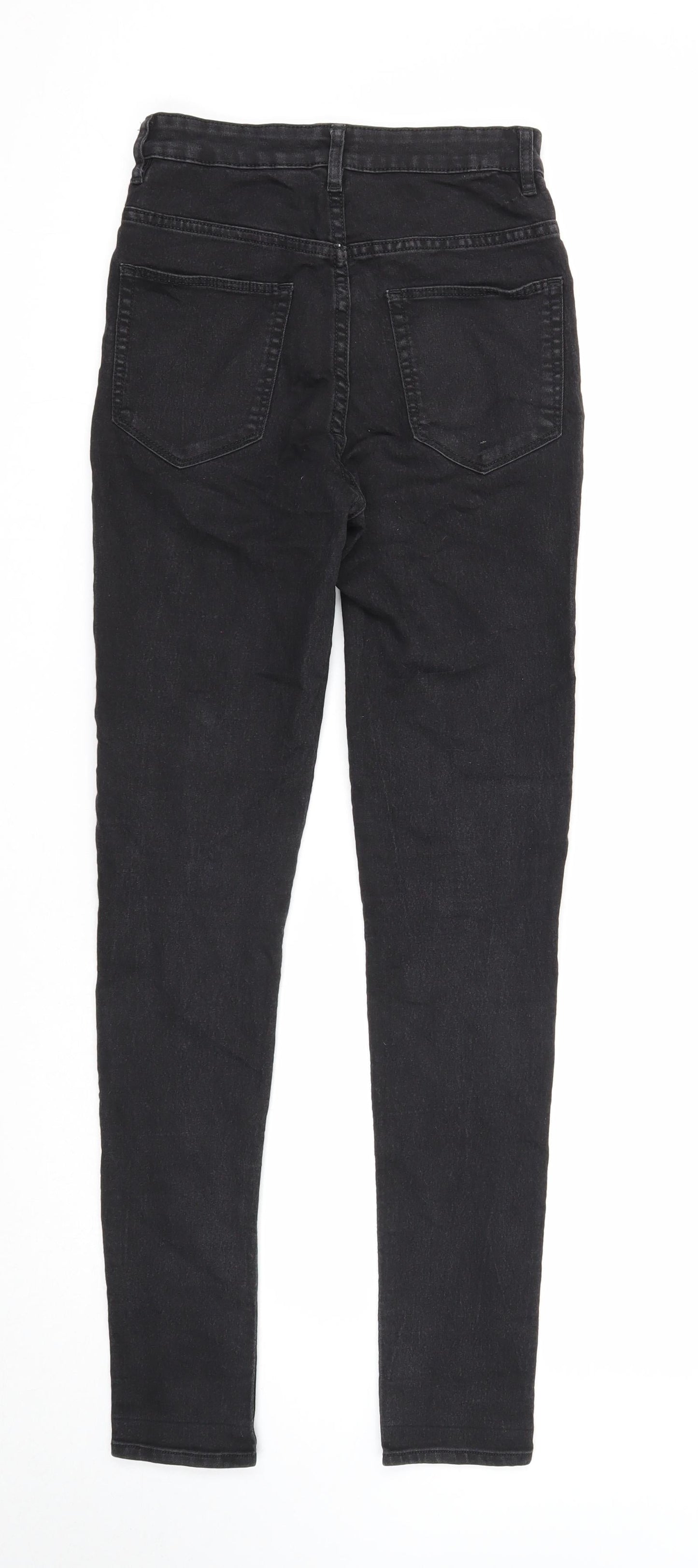 Womens UK Size 8 Divided Regular Fit Skinny Black Jeans