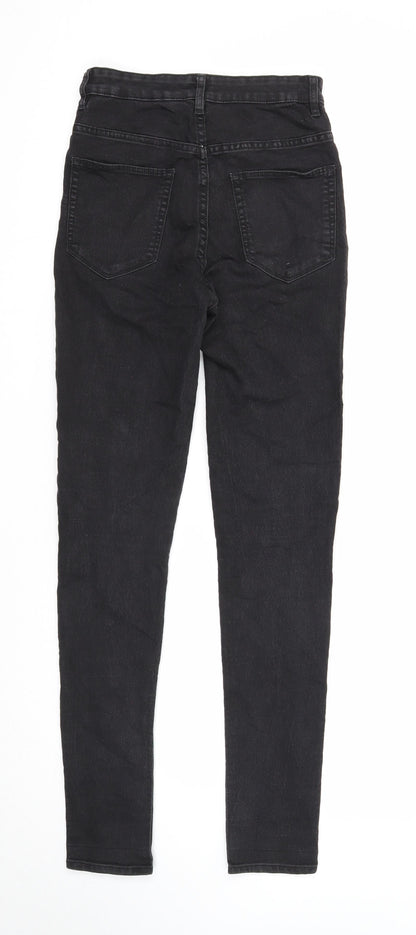Womens UK Size 8 Divided Regular Fit Skinny Black Jeans