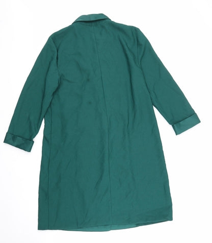 Womens UK Size 10 Warehouse Green Overcoat