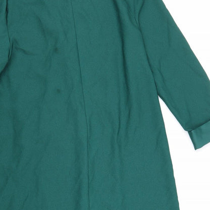 Womens UK Size 10 Warehouse Green Overcoat
