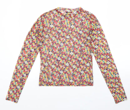 Womens UK Size M Pull&Bear Multicoloured Basic Blouse