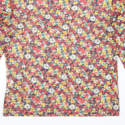 Womens UK Size M Pull&Bear Multicoloured Basic Blouse