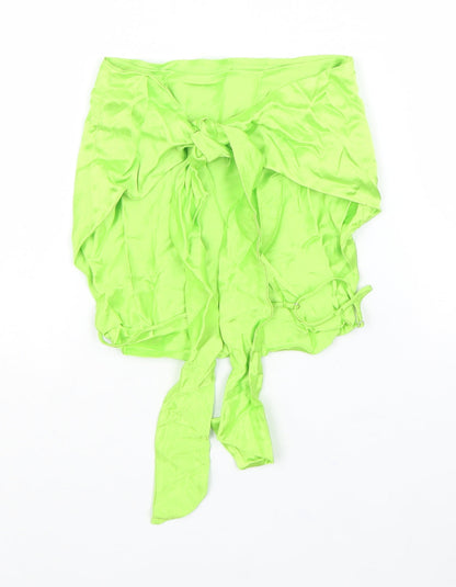 Womens UK Size XS Zara Green Basic Tank