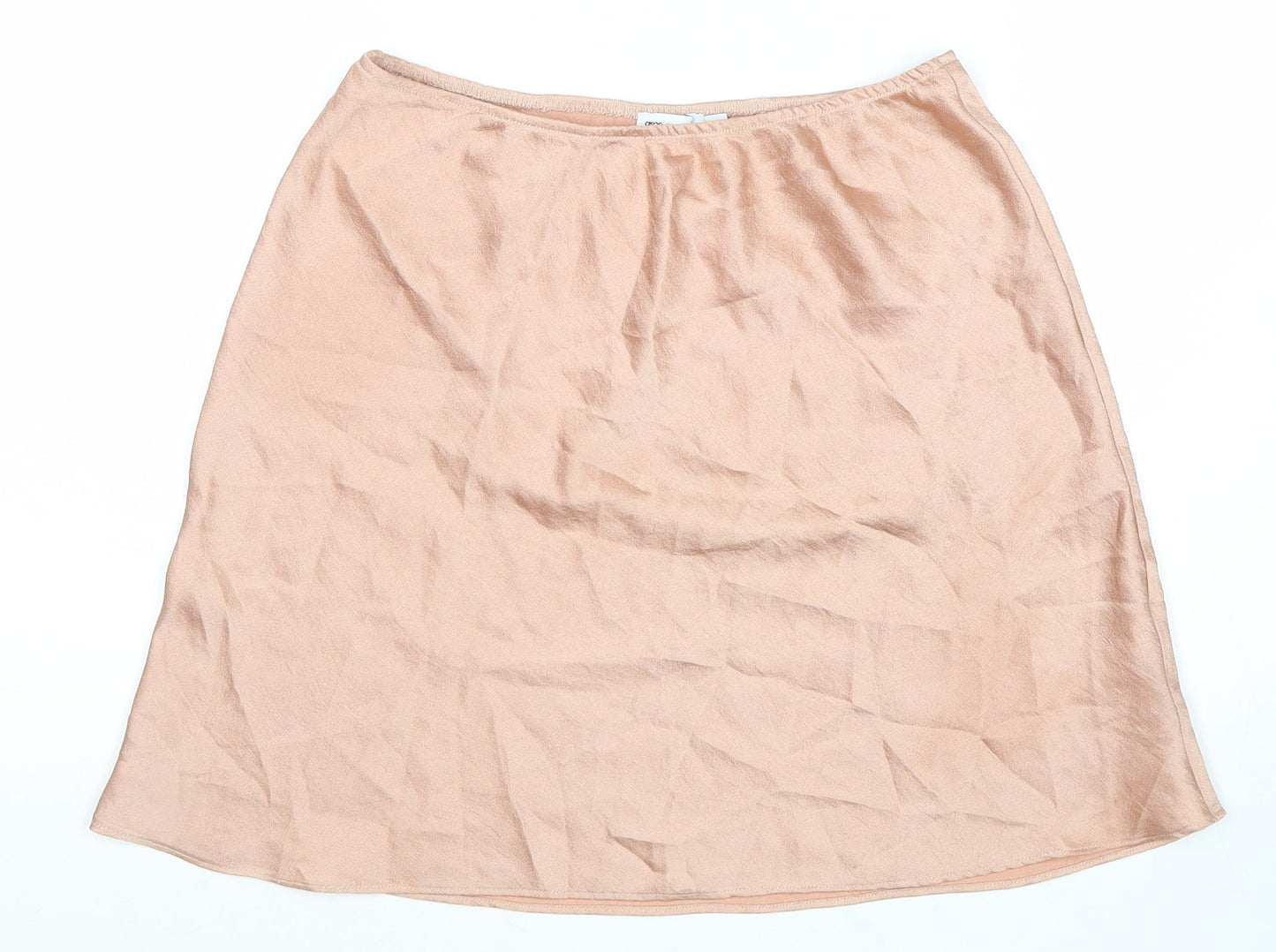 ASOS Womens Pink Polyester Mini Skirt Size 10 Hook & Loop