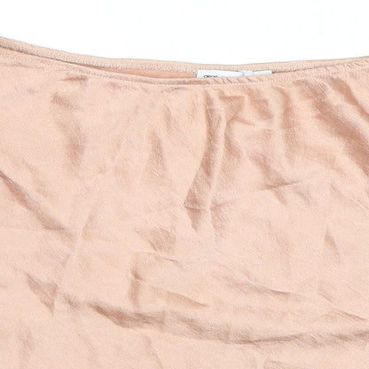 ASOS Womens Pink Polyester Mini Skirt Size 10 Hook & Loop