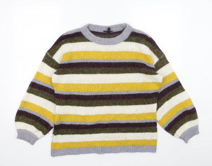 Womens UK Size 8 Topshop Multicoloured Pullover Jumper