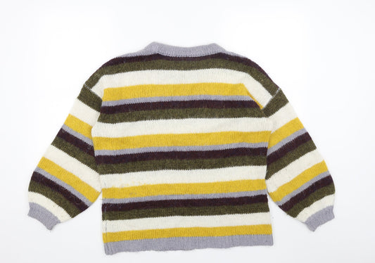Womens UK Size 8 Topshop Multicoloured Pullover Jumper