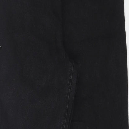 Papaya Womens Black Cotton Jegging Jeans Size 10 L26 in Regular