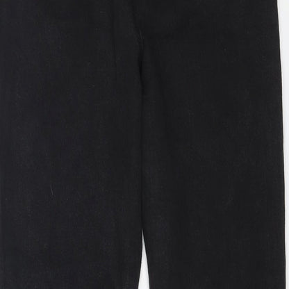 Papaya Womens Black Cotton Jegging Jeans Size 10 L26 in Regular