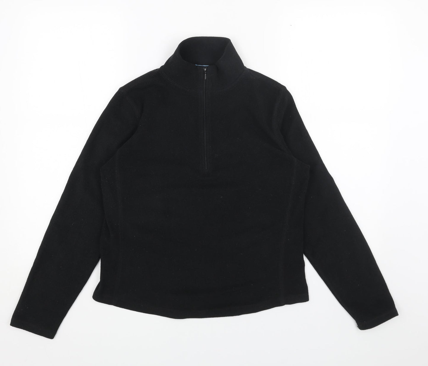 Gap Womens Black Polyester Pullover Sweatshirt Size S Zip