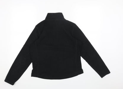 Gap Womens Black Polyester Pullover Sweatshirt Size S Zip