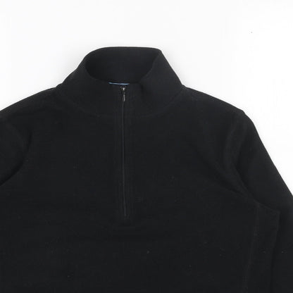 Gap Womens Black Polyester Pullover Sweatshirt Size S Zip