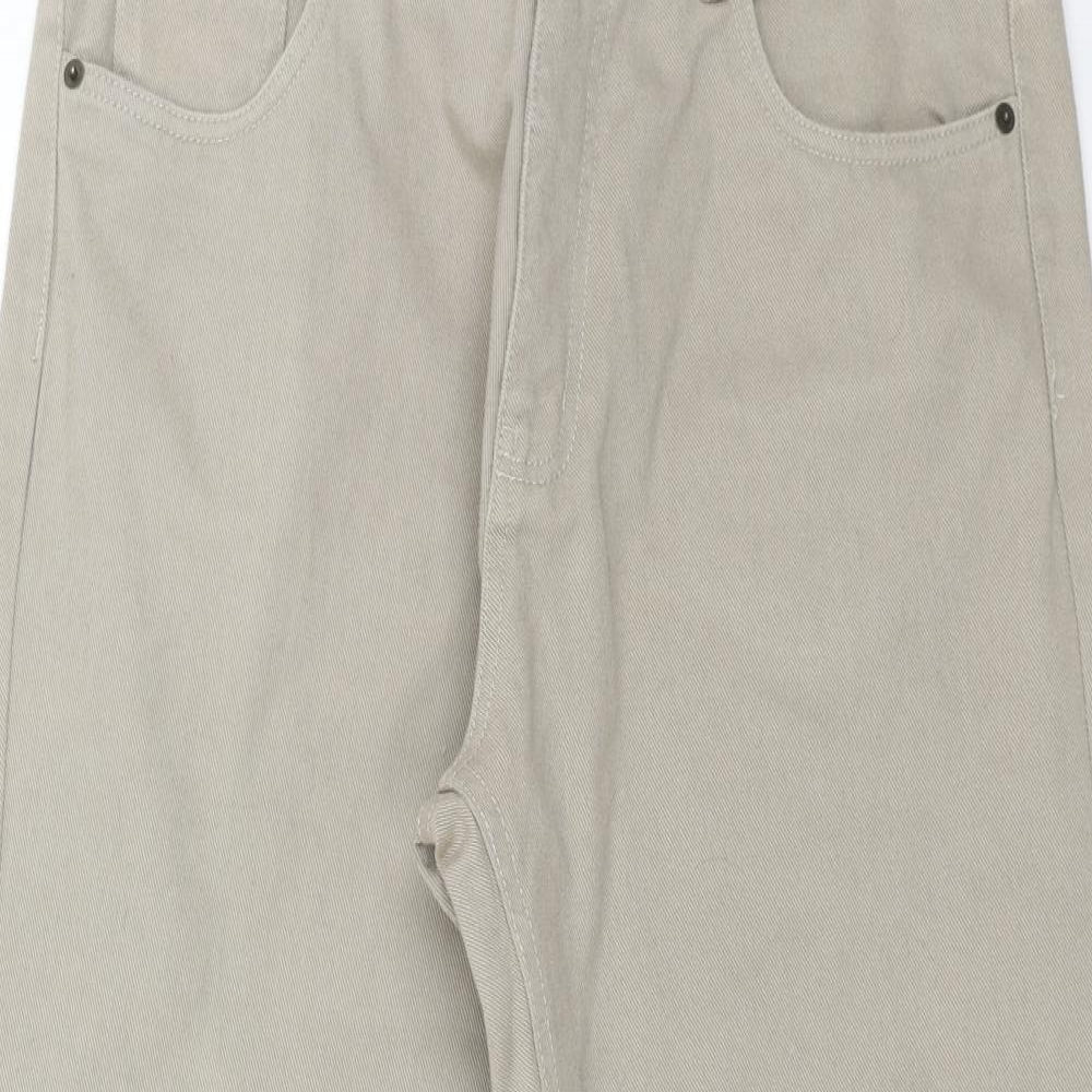 Kensington Mens Beige Cotton Straight Jeans Size 36 in L29 in Regular Button