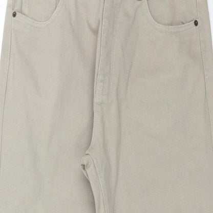 Kensington Mens Beige Cotton Straight Jeans Size 36 in L29 in Regular Button