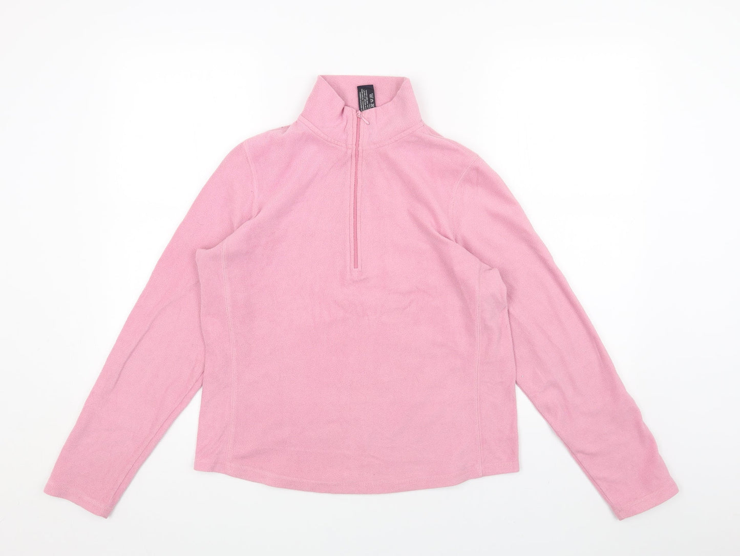 Gap Womens Pink Polyester Pullover Sweatshirt Size M Zip
