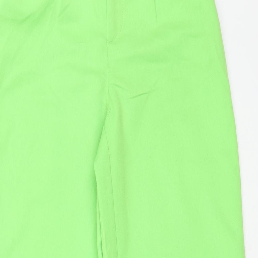 Womens UK Size 4 H&M Regular Fit  Green Trousers