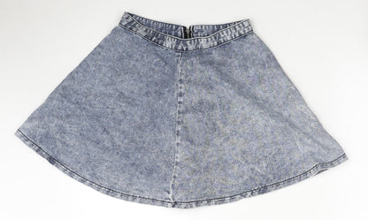 Womens UK Size 8 Topshop Mini Denim Skirt