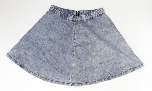 Womens UK Size 8 Topshop Mini Denim Skirt