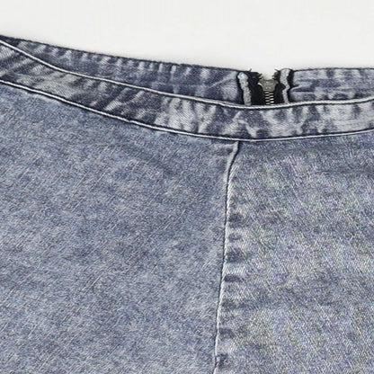 Womens UK Size 8 Topshop Mini Denim Skirt