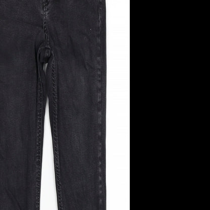 Topshop Womens Blue Cotton Skinny Jeans Size 26 in L32 in Regular Zip