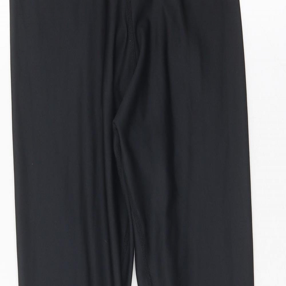 YONEX Womens Black Polyester Compression Leggings Size 24 in Regular Pullover