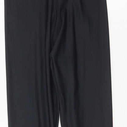YONEX Womens Black Polyester Compression Leggings Size 24 in Regular Pullover