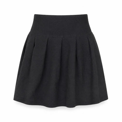 John Lewis Girls Grey Polyester Skater Skirt Size 8 Years Regular Zip