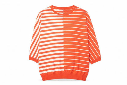 Womens UK Size XL Text Orange Pullover Jumper