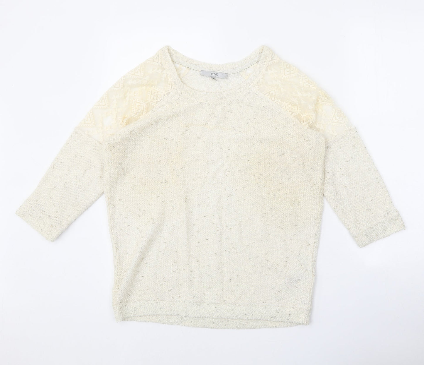 Womens UK Size 8 NEXT Beige Pullover Jumper