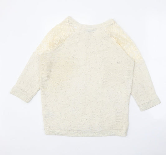 Womens UK Size 8 NEXT Beige Pullover Jumper