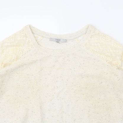 Womens UK Size 8 NEXT Beige Pullover Jumper