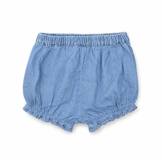 NEXT Girls Blue 100% Cotton Cropped Trousers Size 0-3 Months Pullover