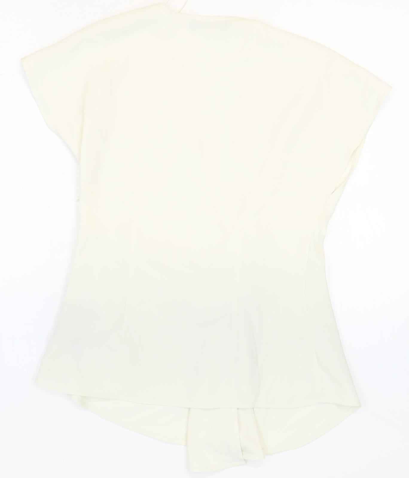 Womens UK Size 10 Marks and Spencer White Basic Blouse