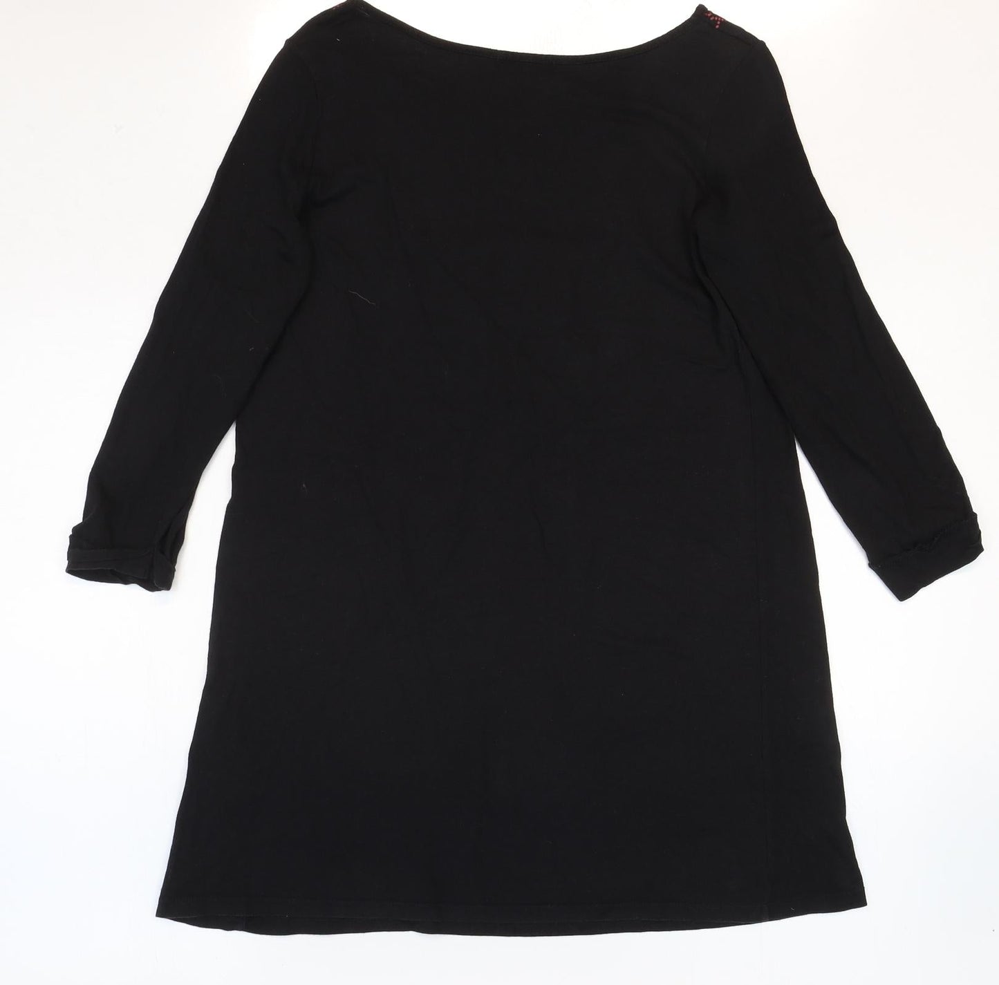 Womens UK Size 6 R Edition Black Basic Blouse