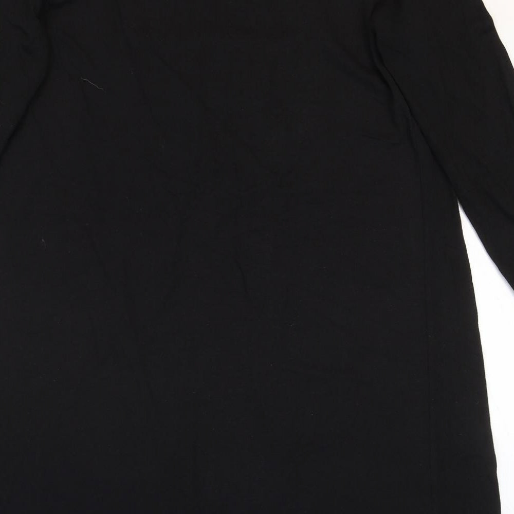 Womens UK Size 6 R Edition Black Basic Blouse