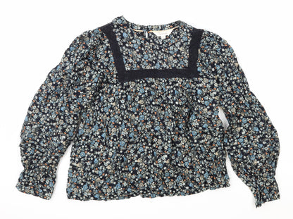 Womens UK Size 10 Per Una Black Basic Blouse