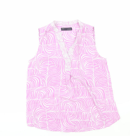 Womens UK Size 6 Marks and Spencer Pink Basic Blouse