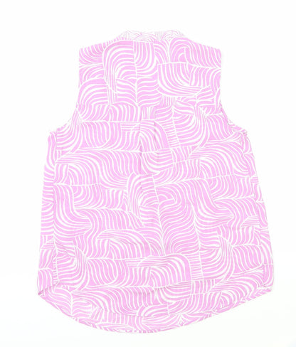 Womens UK Size 6 Marks and Spencer Pink Basic Blouse