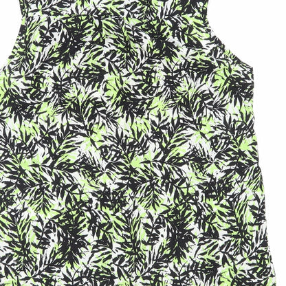 Womens UK Size 10 Dorothy Perkins Green Basic Blouse
