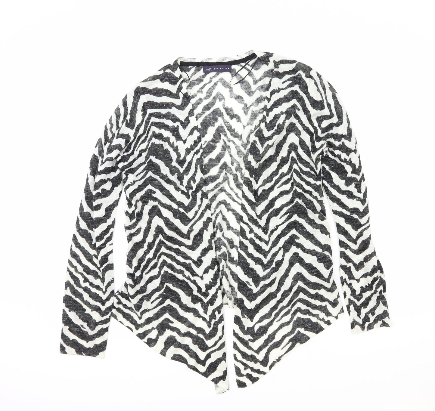 Womens UK Size 14 Marks and Spencer White Cardigan Jumper