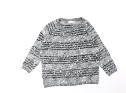 Womens UK Size XL Alexara Grey Pullover Jumper