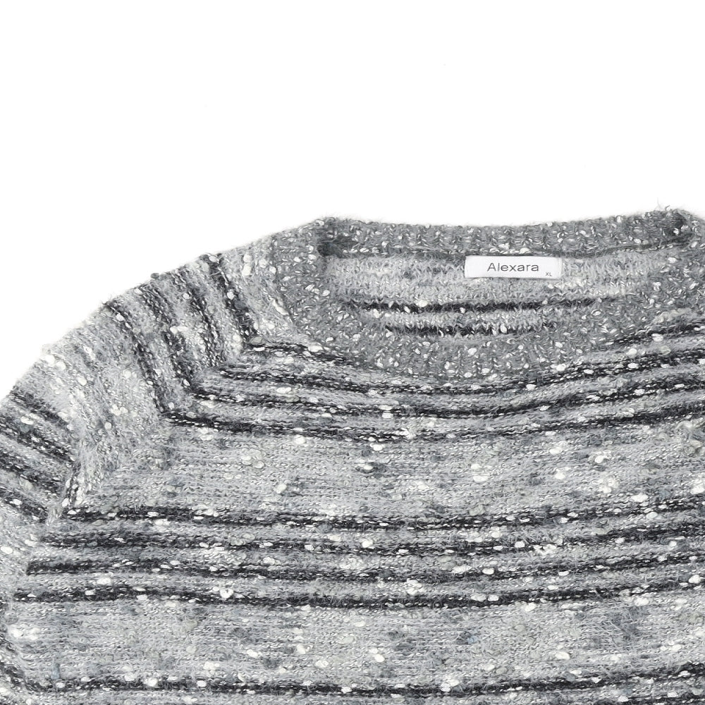 Womens UK Size XL Alexara Grey Pullover Jumper