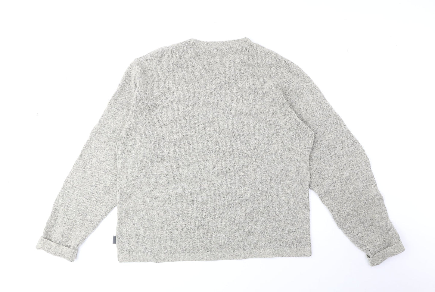 River Island Mens Beige V-Neck Acrylic Pullover Jumper Size M