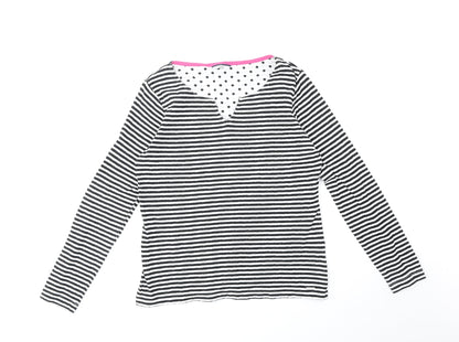 Womens UK Size 10 DASH Black Basic Blouse