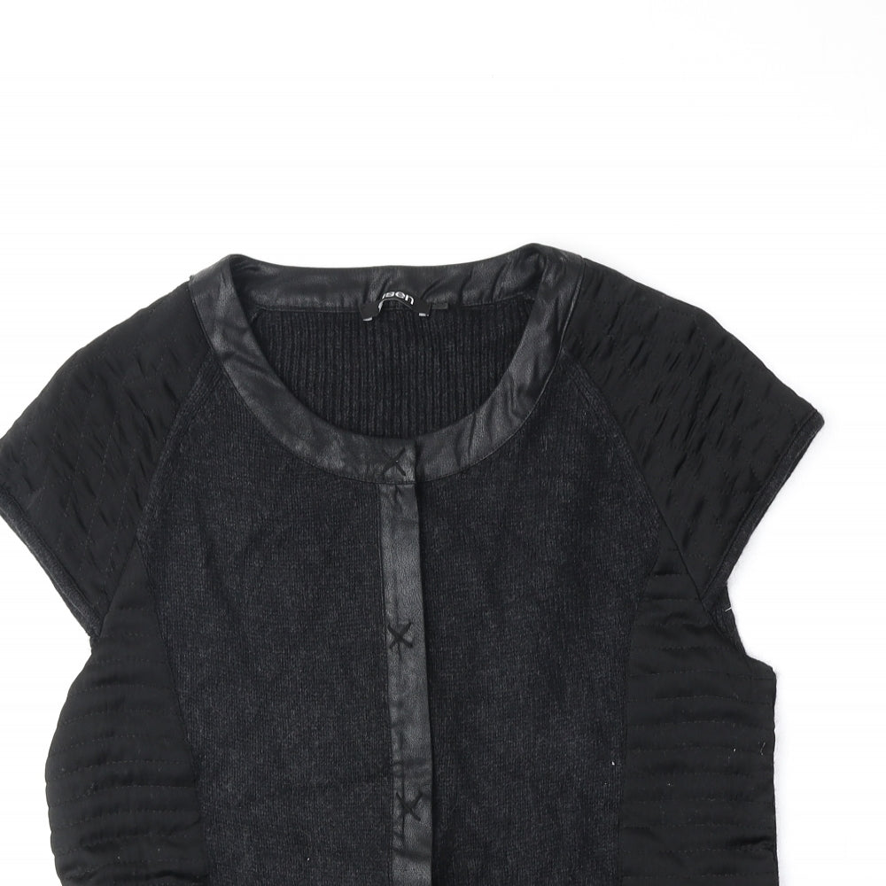 Womens UK Size 14 Olsen Black Basic Blouse